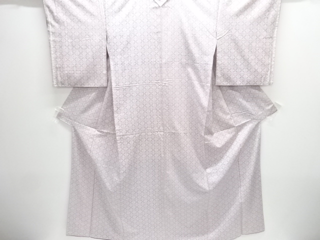 更紗模様織出し手織り紬着物